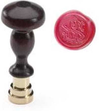 Lakstempel met monogram | Ø20mm