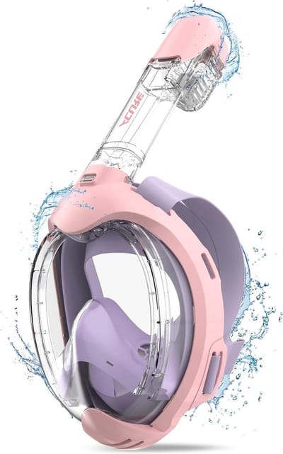 Kinderen Snorkelmasker Anti-Condens - Droge Top - Volgelaatsmasker - Duikmasker Eenvoudiger Ademhalingssysteem - Beginners 3-10 Jaar