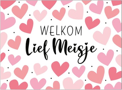 Kaart - Artige - Eyecandy - Welkom lief meisje - EC01-F