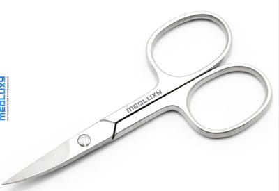 MEDLUXY® semi Pro - Nagelschaar - 9 cm - Gebogen snijvlak [Stevige nagelschaar voor Vingernagels en Teennagels, Pedicure - Manicure]