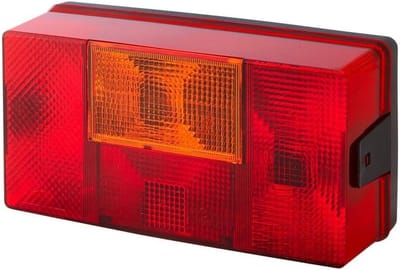 Universeel Achterlicht Rechts 12V/24V voor Vrachtwagen en Trailer - Rood/Geel