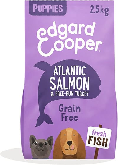 Graanvrij Droogvoer voor Honden met Verse Zalm en Kalkoen - 2,5 kg, Licht Verteerbare Voeding voor Gezonde Honden