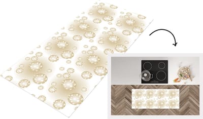 Keukenloper - Loper keuken - Kerstballen - Winter - Patronen - Kerst - 120x50 cm - Keukenloper vinyl