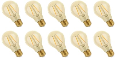 Spectrum LED Lamp E27 2W 230V - 240 Lumen - 2400K Warm wit - Gezellig licht - Energiezuinig - 10 stuks
