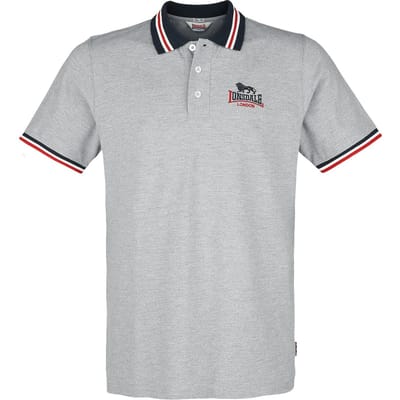 Lonsdale London Poloshirt - OCCUMSTER - S tot XXL - voor Mannen - grijs