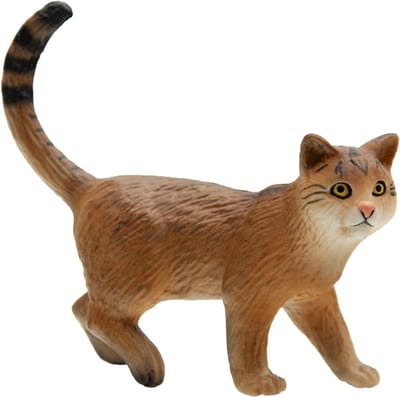 Bullyland 66373 – Speelfiguur Wilde Kat – ca. 6,5cm – levensecht en detailrijk vormgegeven – ideaal als educatief speelfiguur, decoratie of klein cadeautje voor kinderen vanaf 3 jaar