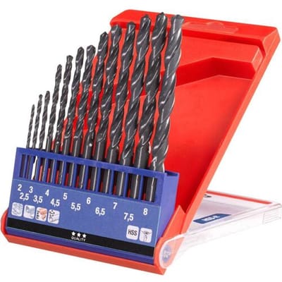 kwb 424140 HSS Metaal-spiraalboorset 13-delig 2 mm, 2.5 mm, 3 mm, 3.5 mm, 4 mm, 4.5 mm, 5 mm, 5.5 mm, 6 mm, 6.5 mm DIN 338 Cilinderschacht 1 stuk(s)