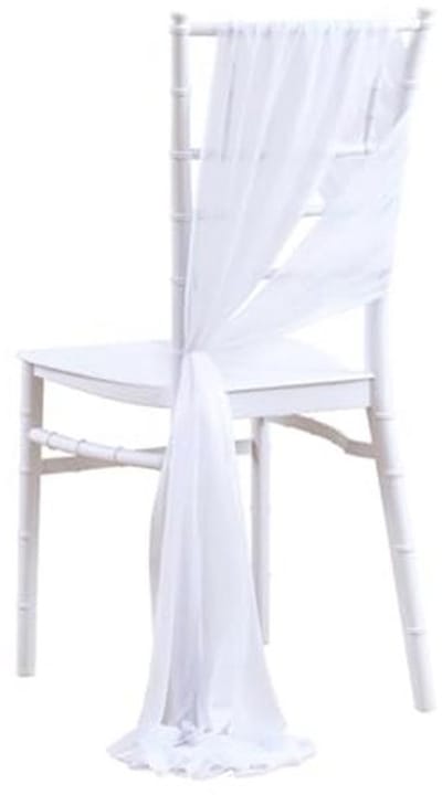 10 stuks stoelhoezen van chiffon voor bruiloften en evenementen