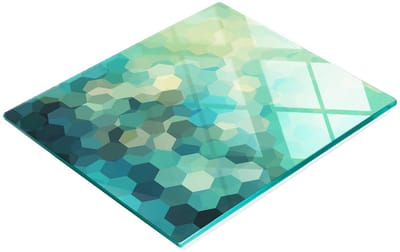 Multifunctionele decoratieve snijplank voor de keuken, gehard abstract 60x52 cm