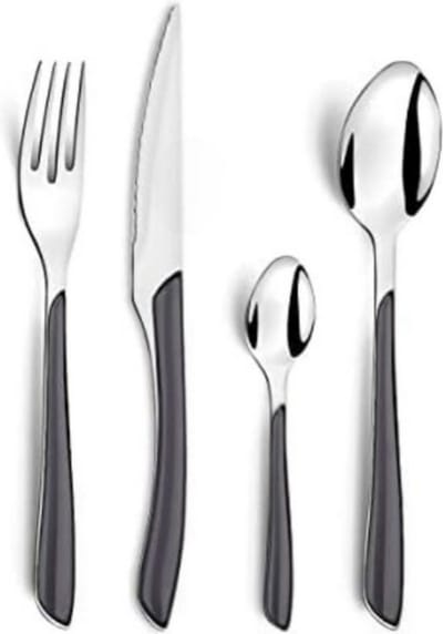 QPFO® Bestekset 8 Persoons – 32-delig – Roestvrij Staal – Grijs – Luxe Bestek Set voor Elke Gelegenheid