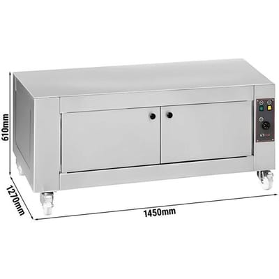 GGM Gastro Gärschrank - 6 Bleche EN 600x400 - für Pizzaöfen PEZ930G & PEZ930G#2 Zilver