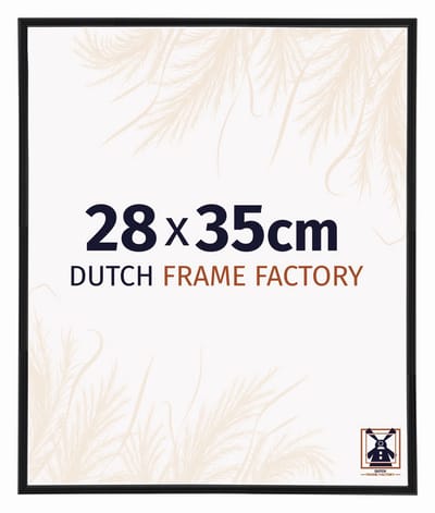 Fotolijst 28x35 cm - Kunststof - Zwart Mat - Angers