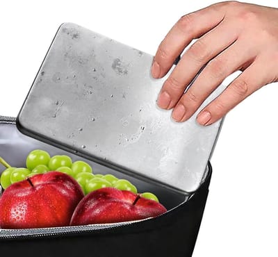 Roestvrijstalen Koelpakken - Herbruikbare Koelelementen - Lunch Koel Houden - Breekbestendige Koude - Set van 6 - Zilver