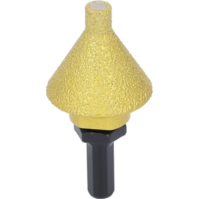 38mm Diameter Diamant Afschuining Afschuinbit Conisch Slijpbit met M10 Stift voor Boren Vergroten