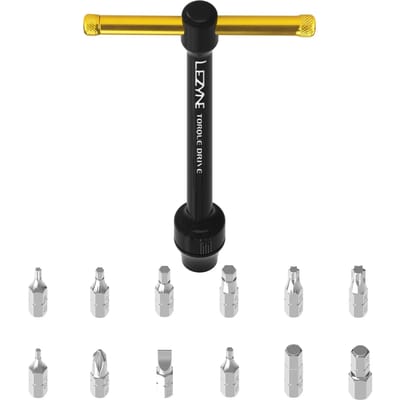 Lezyne Torque Drive - 14-delig - Machinaal gereedschap met verwijderbare handgreep en magneet - Zwart
