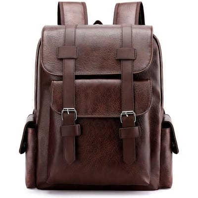 Draagbare Premium Laptoptas voor Mannen en Vrouwen - Casual Zakelijk Reizen met Verstelbare Schouderband, Gespsluiting en Lichtgewicht Kunstleer