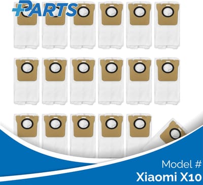 Xiaomi X10 Stofzakken (18 Stuks, Plus.Parts® alternatief voor RDB3)