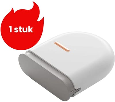 1 stuk - Opbergdoos voor onzichtbare beugels - Draagbare doos voor kunstgebitten - Beugeldoos voor kinderen - Retainerdoos - Wit