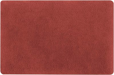 Spirella badkamer vloer kleedje/badmat tapijt - Supersoft - hoogpolig luxe uitvoering - terracotta - 50 x 80 cm - Microfiber - Anti slip - Sneldrogend