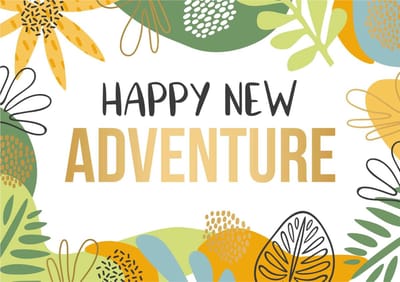 Kaart - Daisy - Happy new adventure - DSY005-A
