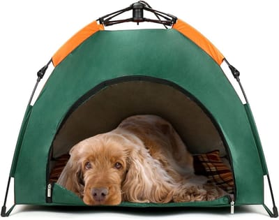 Waterdichte Vouwbare Tent voor Honden en Katten met Comfortabele Vulling - Afmetingen 80 x 77 x 62 cm, Ideaal voor Buitengebruik en Dierenopvang
