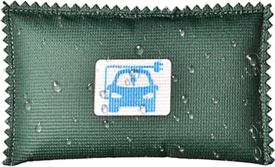 Auto Ontvochtiger Zakken - Vochtabsorberend Droogmiddel - Voorkomt Beslagen Ruiten - Met Vochtindicator - 13x8cm - Grijs