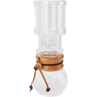 Ice Drip Koffiezetapparaat Helder Glas Cold Brew Koffiezetapparaat Set met Regelbare Waterstroom voor Huishouden Theekamer 400ml L white