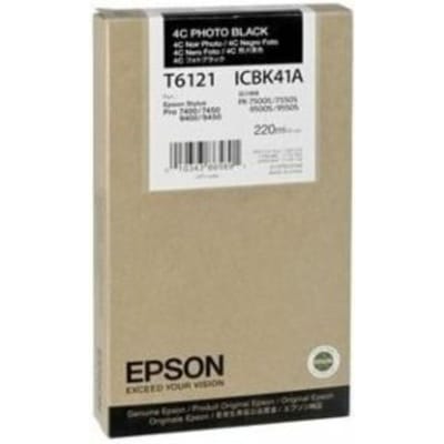 Epson T6121 inktcartridge foto zwart hoge capaciteit (origineel)