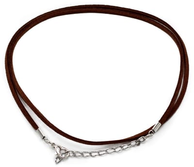 Packs Faux Suede Pendant Cords - 2.5mm x 55cm - Dark Brown A010