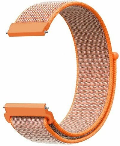 By Qubix - 20mm - Sport Loop nylon bandje - Oranje - Geschikt voor Huawei watch GT 2 (42mm) - Huawei watch GT 3 (42mm) - Huawei watch GT 3 Pro (43mm)