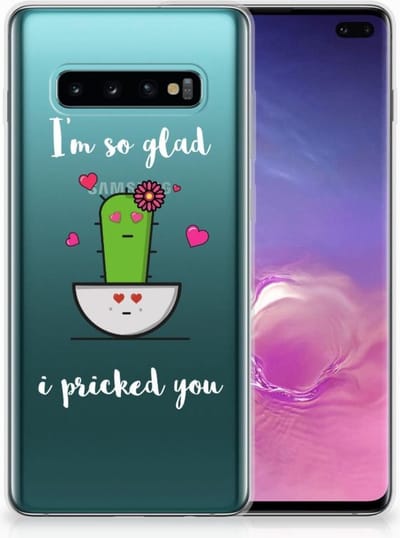 TPU Hoesje voor Samsung Galaxy S10 Plus Telefoonhoesje met Naam Cactus Glad