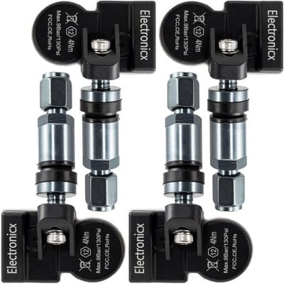 4 Stuks RDKS TPMS Sensoren 433 MHz voor Bandenspanningscontrolesysteem Metaal