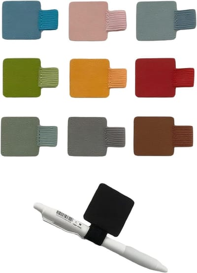 Set van 10 PU Leren Pennenhouders met Elastische Sluiting voor Tablet, Agenda en Notitieboek
