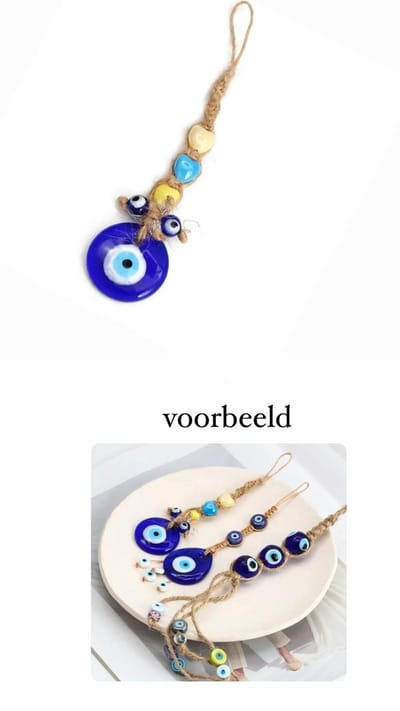 Akyol - Evileye – evil - eye - blauwe evileye - blauwe oog hanger - geluk-evil eye - boze oog - bescherming - boze oog hanger - turkse oog -nazar boncuk - cadeau voor vriendin - cadeau voor dame - nazar - evil eye hanger