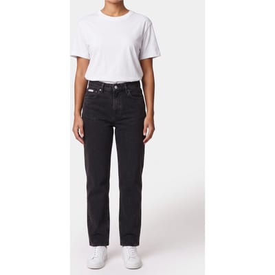 Calvin Klein High Rise Straight Celtic Jean Essential Black Taglia: W27 Short | Pantaloni Outlet | Donna | Nero