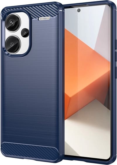 Coverup Hoesje - Geschikt voor Xiaomi Redmi Note 13 Pro+ 5G Hoesje - Coverup Armor Brushed TPU Back Cover - Blauw