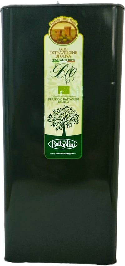 Battaglini-Extra Vergine Olijfolie-Biologisch-Italië-Blik 5 liter