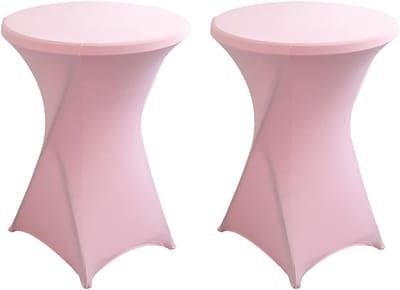 Statafelhoezen Set - Tafelbekleding - Feestelijke Decoratie - Snel Droog - Ø 60-80 cm - E