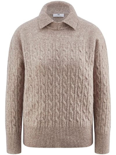 Trui lange mouwen Van Peter Hahn beige