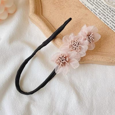 1 Pièce Motif Floral Chignon Maker Femmes Accessoires Cheveux Outil Tresseur Cheveux DIY Épingles à Cheveux Pinces à Cheveux Twist Outils de Coiffure rose