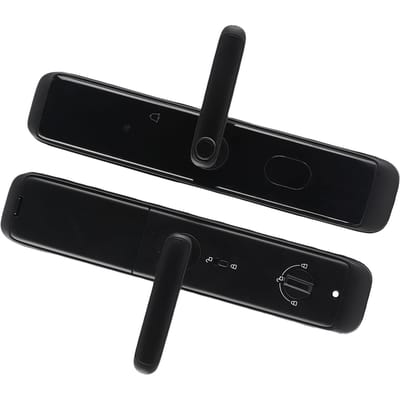 Slim Vingerafdruk Deurslot Bluetooth Wachtwoord voor Tuya APP Bediening Deurslot met Sleutels voor Appartement Hotel 6V Zwart black