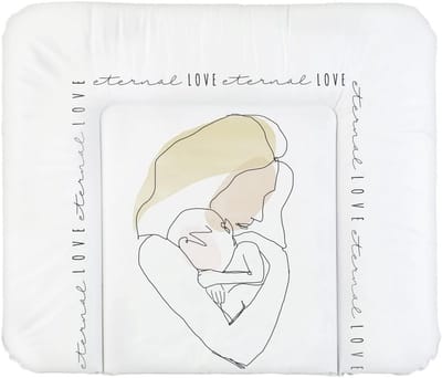 Extra Brede Commode Mat met Liefdevol Lijntekening Ontwerp voor Baby's