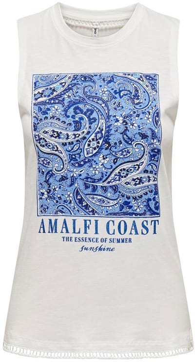 ONLY - ONLSIRI LIFE REG S/L AOP TOP BOX JRS - Meisjes - Tank tops