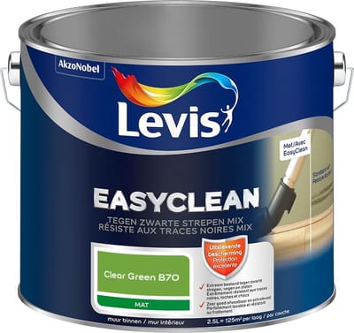 Levis - Easyclean Tegen Zwarte Strepen Mix - Clear Green B70 - Mengverf - 2,5 L