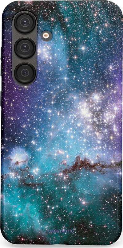 Casetastic Hoesje Geschikt voor Samsung S25 Plus - Stijlvolle Beschermende Duo-layer Case - Nebula nachtdroom