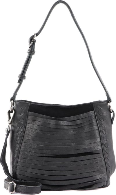 FREDsBRUDER Leren Schoudertas Fonda Crossbody Black Zwart