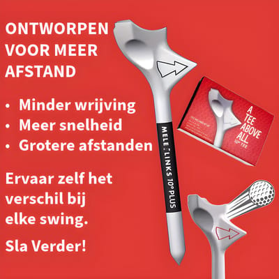 Stripe More Distance golf tees - 10 stuks voor driver en fairway wood