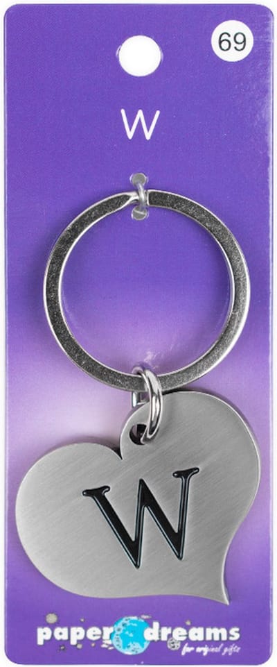 Hart sleutelhanger - W