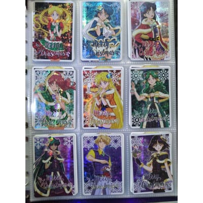 Doe-het-zelf 10 stuks/set Sailor Moon Zelfbeheersing Verzamelen Handtekening Ruil Flashcard Anime Cartoon Kerstmis Perfect Cadeau gray