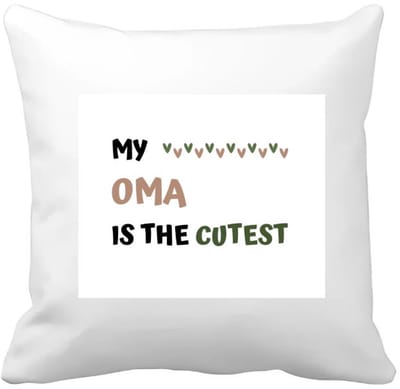 Akyol - my oma is the cutest Kussen hoes - Oma - schattige oma - verjaardagscadeau - verjaardag - cadeau - cadeautje voor oma - oma artikelen - kado - geschenk - gift - 40 bij 40 cm